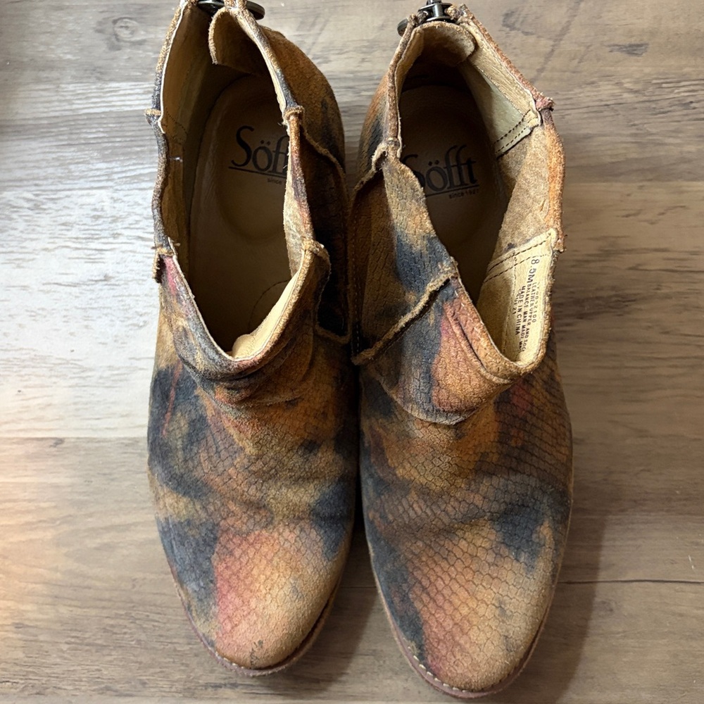 Soft Women’s Andee Bootie in Caramel Multi - Size 8.5 - Picture 3 of 7